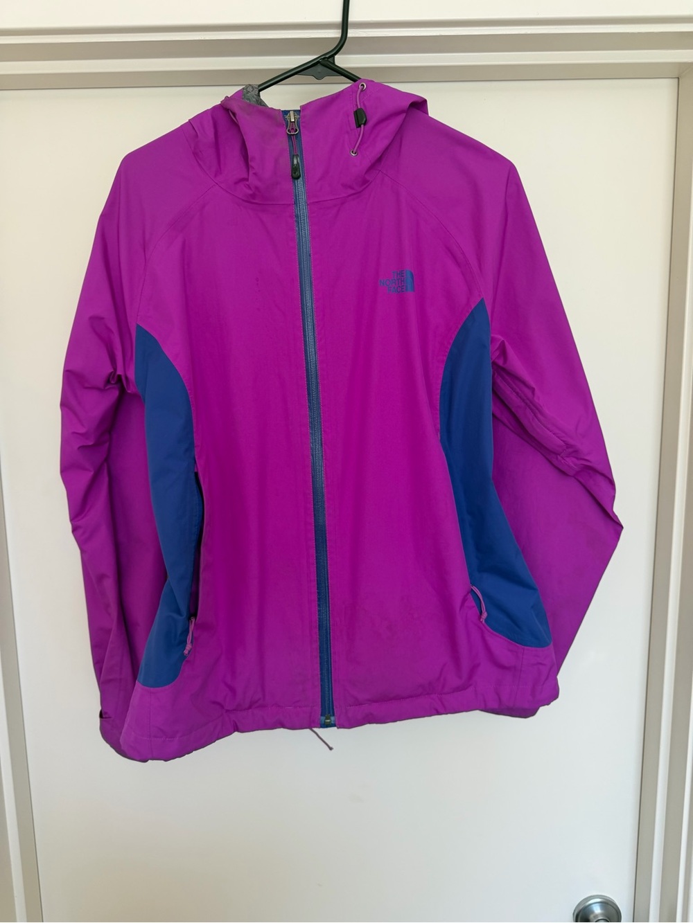 The North Face Women’s Purple and Blue Hooded Shell Jacket